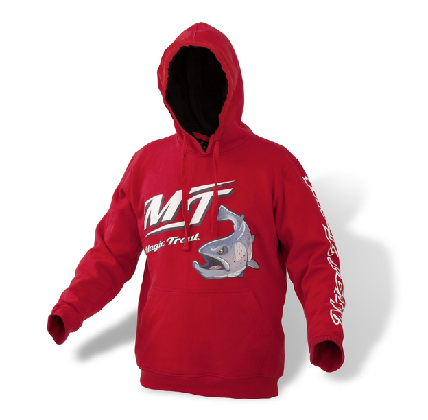 BLUZA Z KAPTUREM RED - MAGIC TROUT 