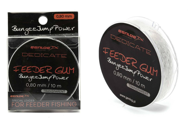 FEEDER GUM GENLOG DEDICATE BUNGEE JUMP POWER 0,80mm/10m
