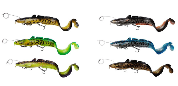 PRZYNĘTA SAVAGE GEAR 3D LINE THRU BURBOT - BLUE SILVER UV 50cm/435g