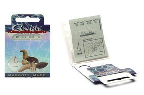 140143-1000-14 - GAMAKATSU HAK Z PRZYPONEM MAGGOTS LS-1010 10-0,14 mm