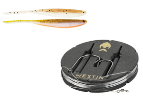 ZESTAW DROPSHOT WESTIN RIG KIT SHADTEEZ PINTAIL 10g - CLEAR WATER MIX