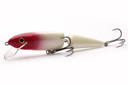 WOBLER SALMO WHITE JOINTED FISH FLOATING 13cm - RED HEAD