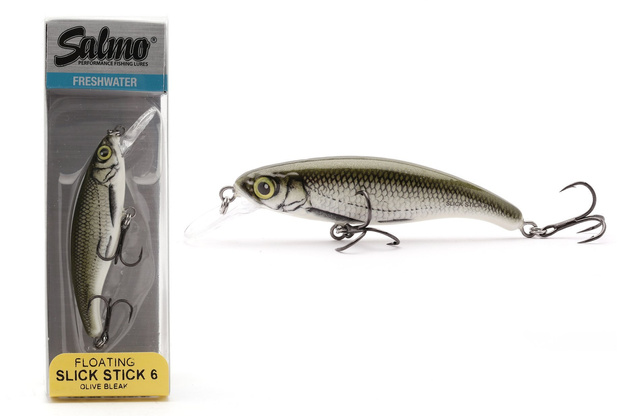 WOBLER SALMO SLICK STICK F 6cm - OLIVE BLEAK