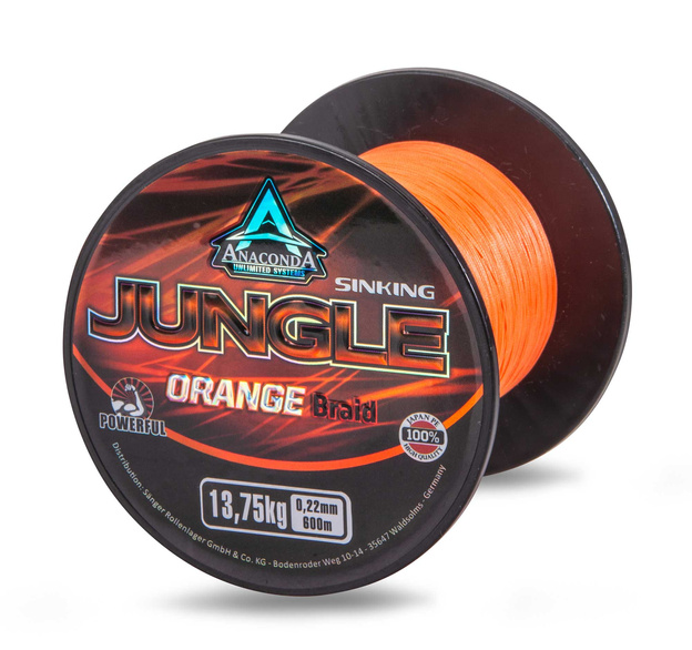 PLECIONKA ANACONDA JUNGLE ORANGE SINKING 0,20mm/600m