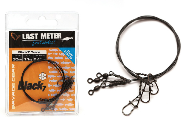 PRZYPON SAVAGE GEAR BLACK7 30cm/11kg