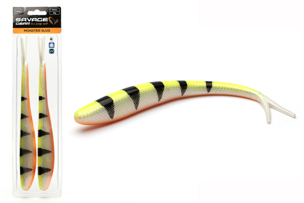 GUMA SAVAGE GEAR MONSTER SLUG 20cm - LEMON TIGER