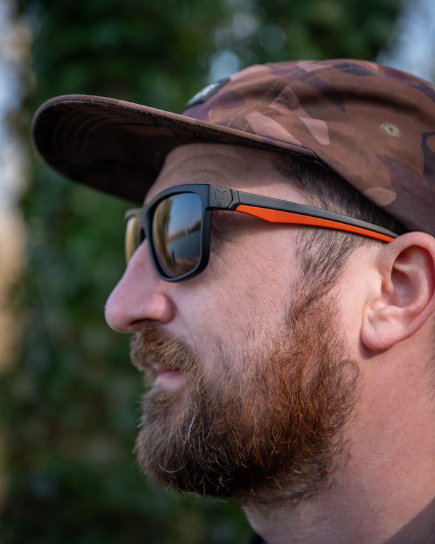 OKULARY POLARYZACYJNE FOX COLLECTION BLACK ORANGE SHADES