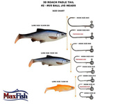 618 - SAVAGE GEAR GUMA 3D ROACH PADDLE TAIL - MUDDY ROACH