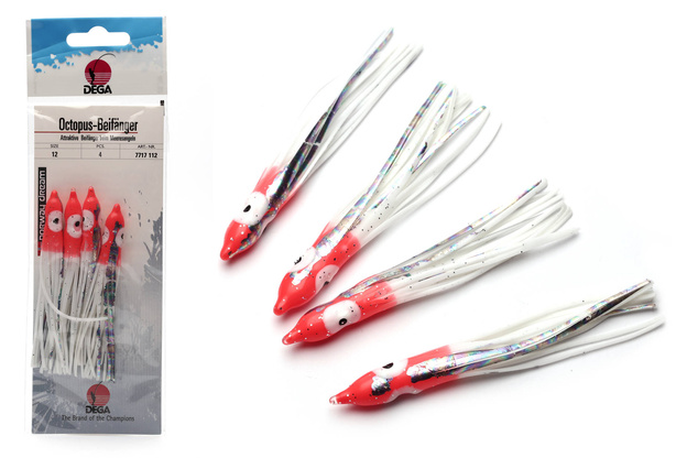 OŚMIORNICE OCTOPUS HOLO 12cm/4szt