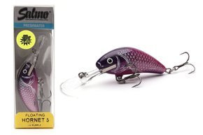 QHT934 - SALMO WOBLER HORNET FLOATING 5,0cm- UV PURPLE