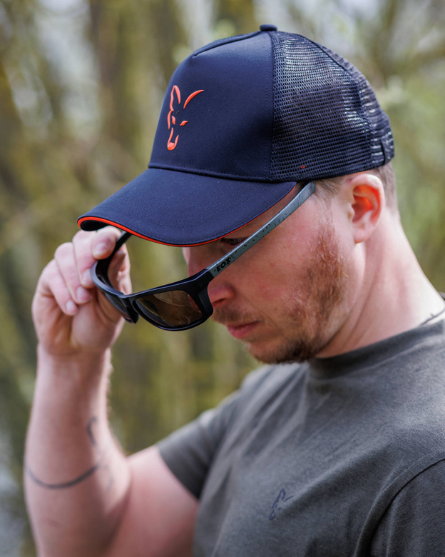 OKULARY POLARYZACYJNE FOX WRAPS GREEN/BLACK - BROWN LENS