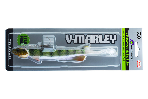 GUMA DAIWA PROREX V-MARLEY PELAGIC SHAD 21cm - PERCH