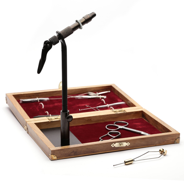 ZESTAW NARZĘDZI JENZI DO WIĄZANIA MUCH W PUDEŁKU