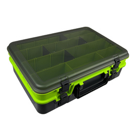 DWUPOZIOMOWE PUDEŁKO NA AKCESORIA YORK GREEN 38,5x28x12cm