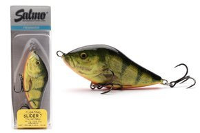 QSD022 - SALMO WOBLER SLIDER FLOATING 10cm - REAL HOT PERCH