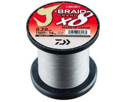 12793-2 - DAIWA PLECIONKA J-BRAID GRAND X8 LIGHT GREY 1350m