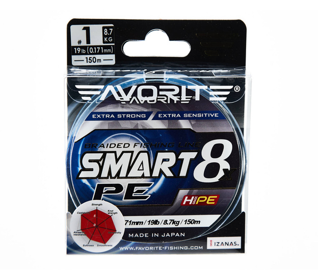 PLECIONKA FAVORITE SMART PE 8X 0,202/150m