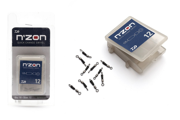 SZYBKOZŁĄCZKI Z KRĘTLIKIEM DAIWA N'ZON 12/10szt