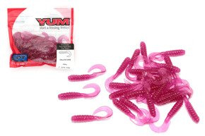 YWG355 - YUM GUMA WALLEYE GRUB PURPLE 7,5cm/25szt