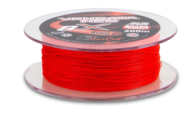 PLECIONKA UNI CAT VENCATA RED 0,37mm/200m