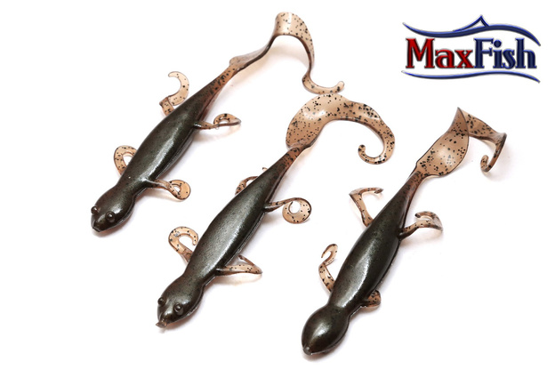 LCMD62 - LUNKER CITY GUMA MUD DOG GREEN MUD PEPPER