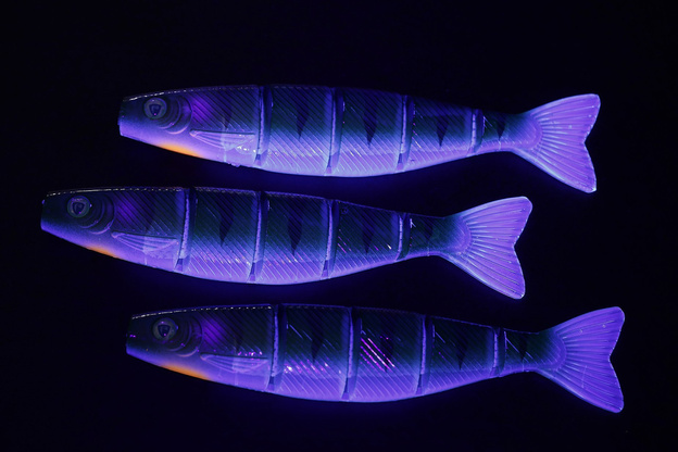 NPS - FOX RAGE GUMA PRO SHAD JOINTED - UV STICKLEBACK