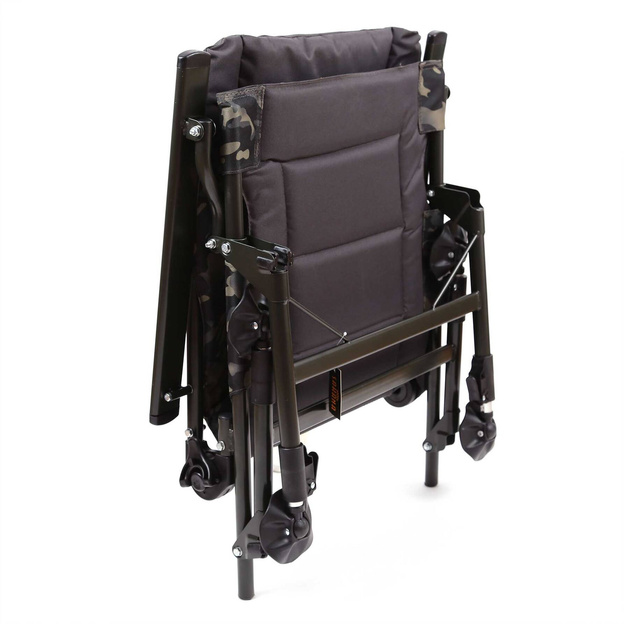 FOTEL WĘDKARSKI Z REGULACJĄ OPARCIA SAKANA CAMO