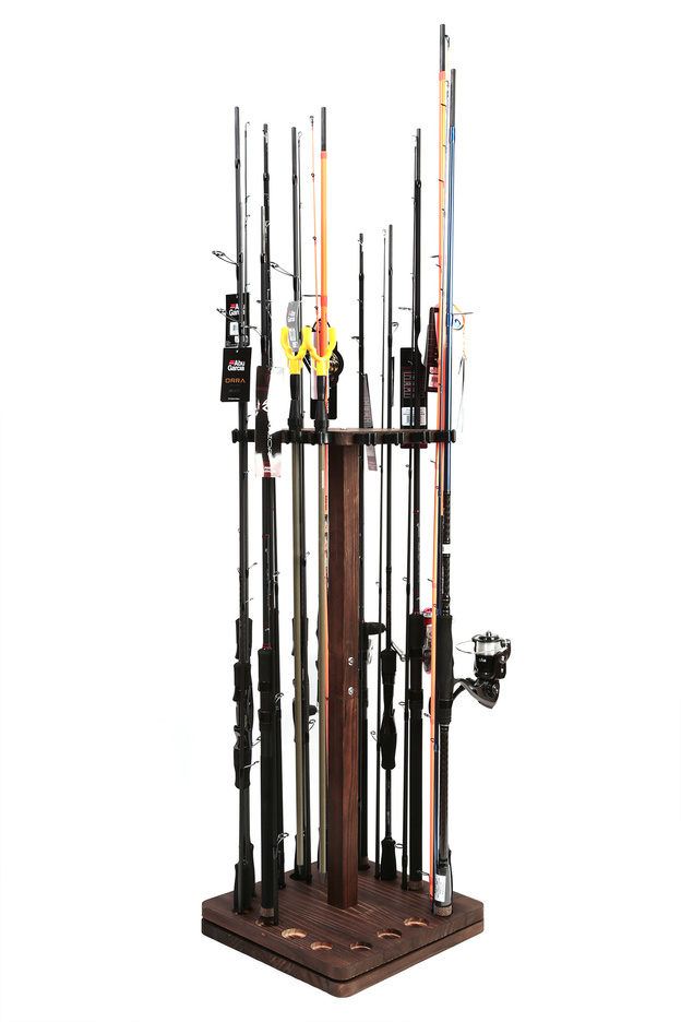 OBROTOWY DREWNIANY STOJAK NA 16 WĘDEK