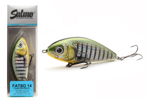 QFA080 - SALMO WOBLER FATSO SINKING 14cm - PHANTOM PERCH