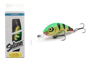 UNIKATOWY WOBLER SALMO RATTLIN HORNET F 5,5cm - BLEEDING FIRETIGER