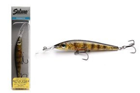 UNIKATOWY WOBLER SALMO RATTLIN STING DR F 9cm - REAL YELLOW PERCH