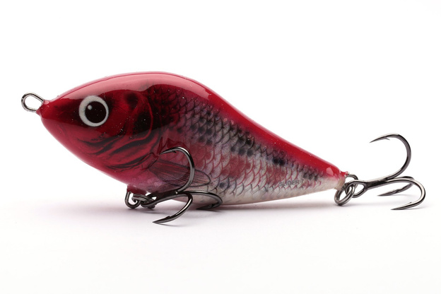 WOBLER SALMO SLIDER SINKING 10cm - RED HEAD STRIPER