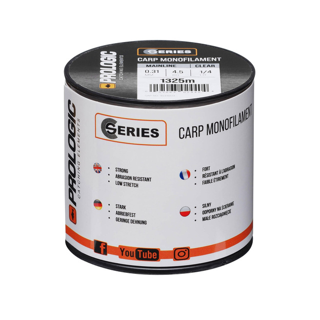 ŻYŁKA PROLOGIC C-SERIES MONO CLEAR 0,40mm/755m