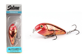 QBU031 - SALMO WOBLER BUTCHER SINKING 5cm-GOLDEN RED HEAD