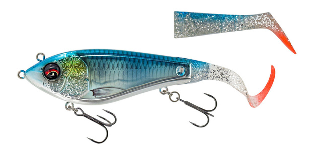 JERK SAVAGE GEAR DEVIATOR TAIL SS 16,5cm - BLUE CHROME