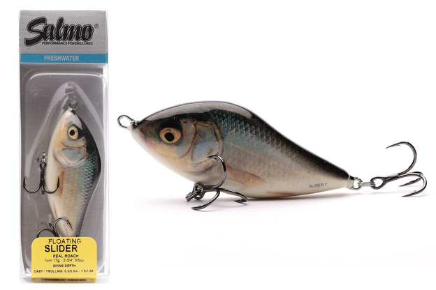 WOBLER SALMO SLIDER FLOATING 7cm - REAL ROACH