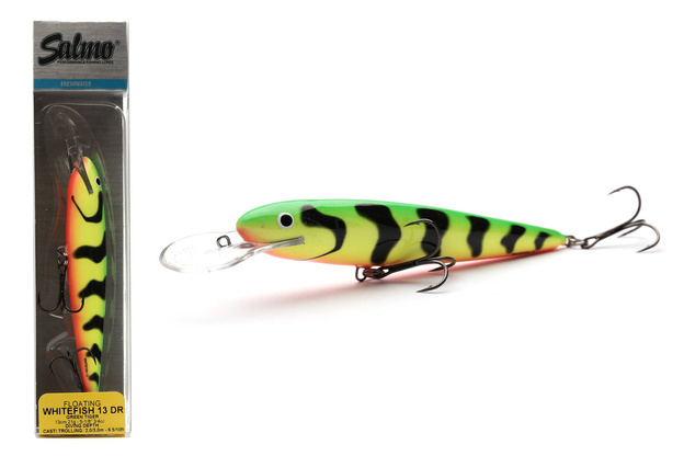 WOBLER SALMO WHITE FISH DEEP RUNNER 13cm - GREEN TIGER