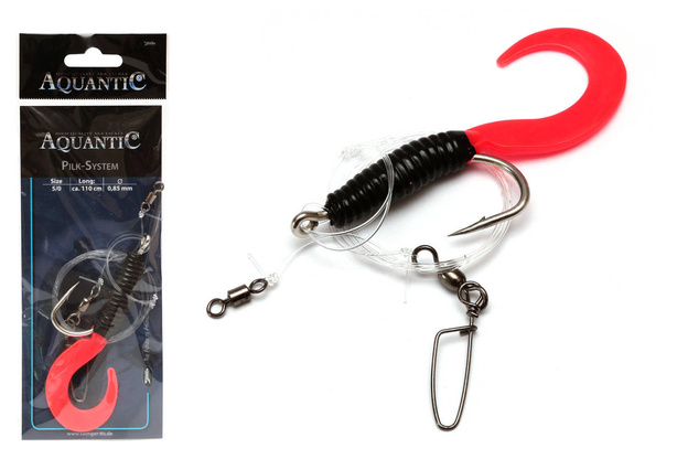 PRZYWIESZKA AQUANTIC NORGE PILK SYSTEM BLACK/RED 5/0