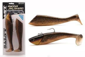 4874-1103 - SPRO GUMA SALTY BEAST MEGA JIG SHAD 24cm/470g - GOLDEN COD