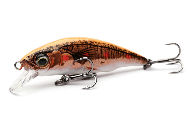 WOBLER 723 - SAVAGE GEAR  3D STICKLEBAIT TWITCH - FLUO ORANGE COPPER