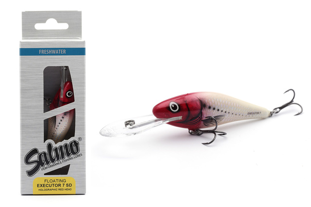 UNIKATOWY WOBLER SALMO EXECUTOR SDR 7cm - HOLOGRAPHIC RED HEAD