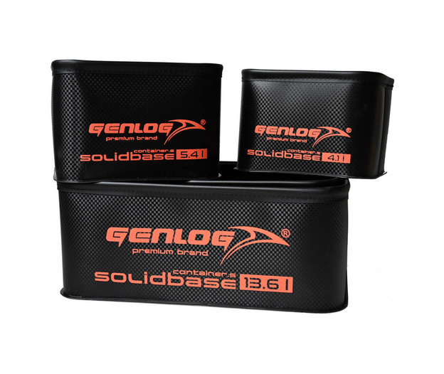 ZESTAW 5 POJEMNIKÓW GENLOG EVA SOLID BASE CARBON