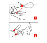 AGRAFKI NA SZNURZE DO PRZETRZYMYWANIA RYB DEGA