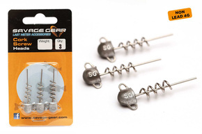 SVS74143 - SAVAGE GEAR GŁÓWKI JIGOWA ZE SPIRALĄ 4g/3szt