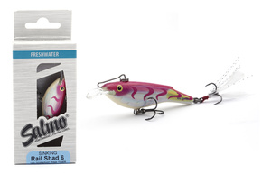UNIKATOWY WOBLER SALMO RAIL SHAD S 6cm - HOLOGRAPHIC PINK TIGER