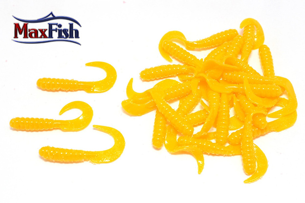 GUMY YUM WALLEYE GRUB LEMON 7,5cm/25szt