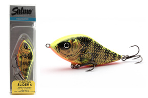 UNIKATOWY WOBLER SALMO SLIDER FLOATING 5cm - GOLD FLUO PERCH