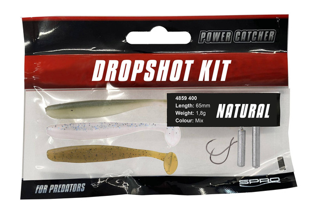 ZESTAW SPRO POWERCATCHER DROPSHOT - NATURAL