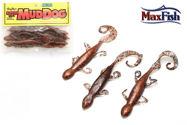 LCMD78 - LUNKER CITY GUMA MUD DOG TEXAS CHILI