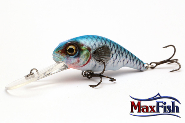 621 - SAVAGE GEAR WOBLER 3D GOBY CRANK - BLUE SILVER